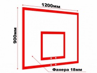 щит баскетбольный тренировочный из фанеры glav 02.207