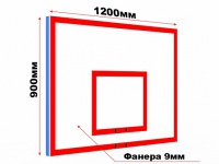 щит тренировочный из фанеры на металлическом каркасе glav 02.205
