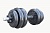 гантель разборная titan 14 кг (гриф 40 см + диски 4х2.5 кг, 2х1.25 кг)